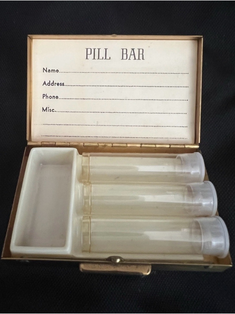 Vintage Pill Compact Container View 3